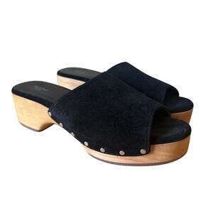 Rag & Bone Mara Clog Slide Slip On Clog Block Heel Size 40 / US 9.5
